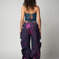 Luxury Purple Bronzing Wideleg Jeans
