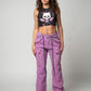 Flash Pink Denim Pants
