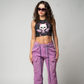 Flash Pink Denim Pants