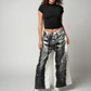 Drawstring Denim Pants