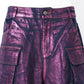 Luxury Purple Bronzing Wideleg Jeans