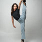 Low Waist Wide Leg Denim Pants