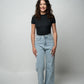 Low Waist Wide Leg Denim Pants