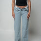 Low Waist Wide Leg Denim Pants