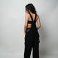 Zipper Denim Overalls