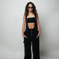 Zipper Denim Overalls